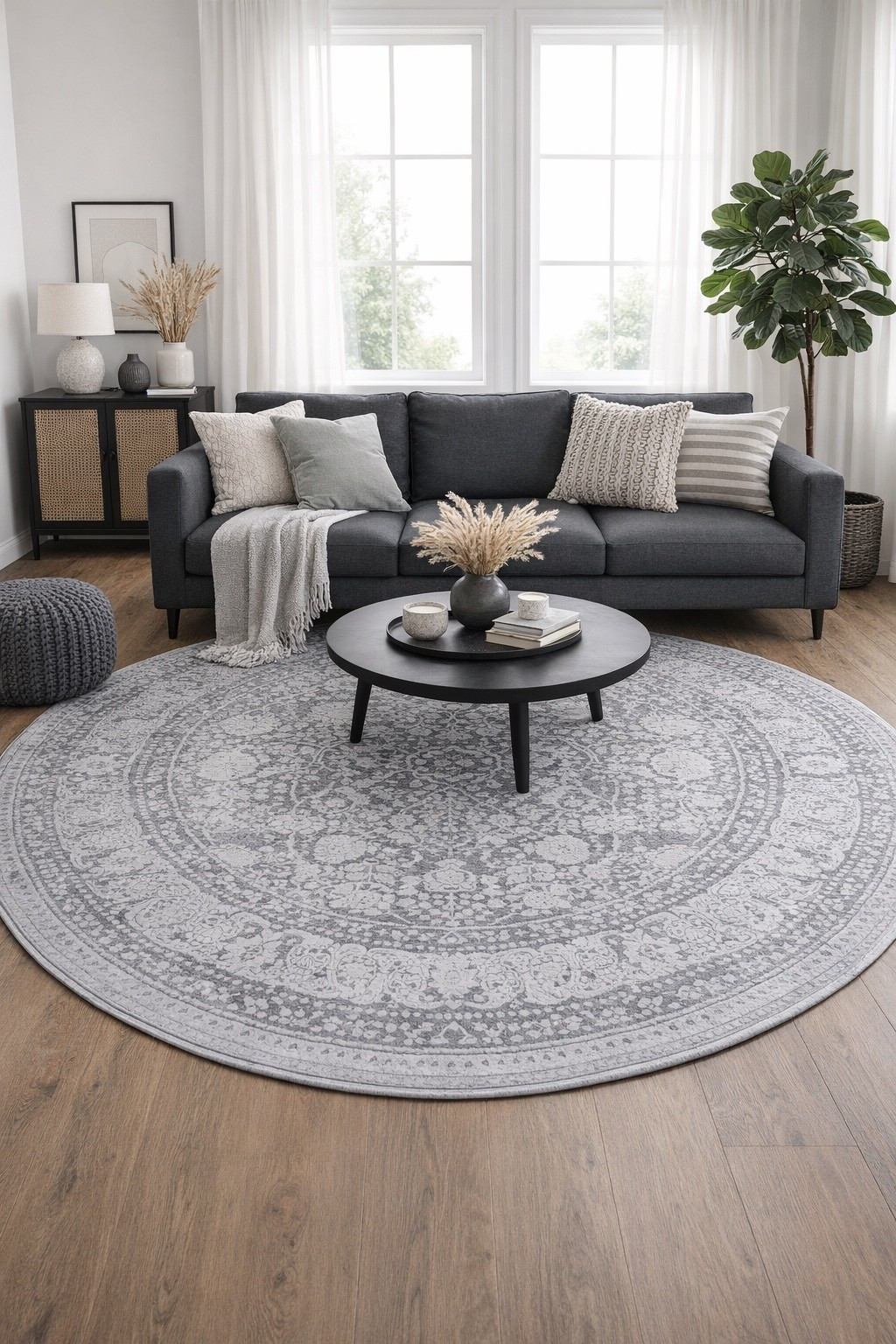 Soft, timeless, and effortlessly elevated 🤍
This round neutral rug instantly adds texture, warmth, and that cozy-chic vibe I’m always going for.

I love how versatile it is… it works beautifully with both light + dark decor, making it the perfect foundation piece for any room ✨

#LTKActive #LTKstorytime #LTKOver40