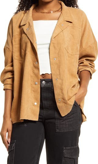 Women's Oversized Corduroy Shirt Jacket | Nordstrom
