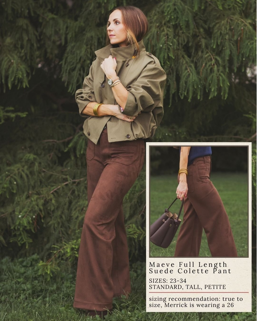@Anthropologie faux suede pants that will carry you through the fall! I sized up for a looser fit

#LTKgrwm