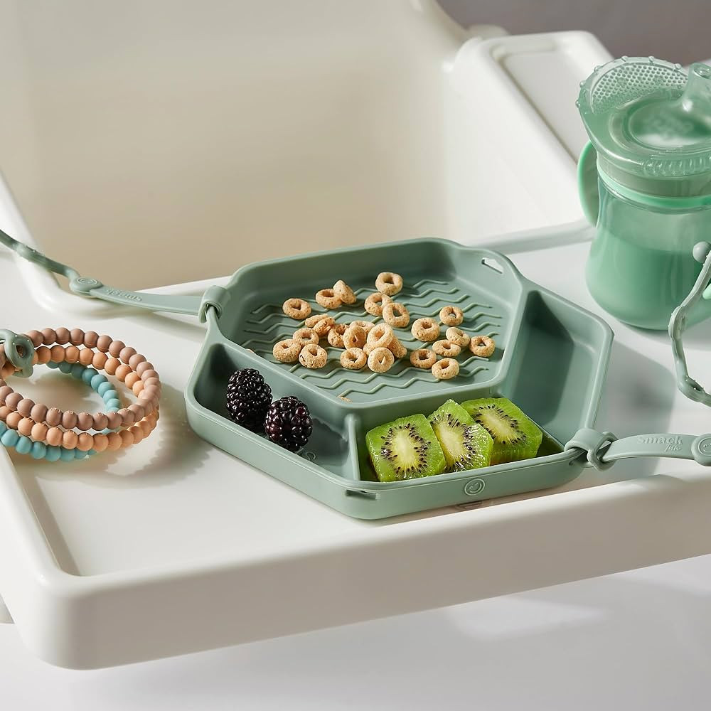 The Original All-in-one Suction Plates + Safety Toy Straps - Silicone Suction Plates for Toddlers... | Amazon (US)