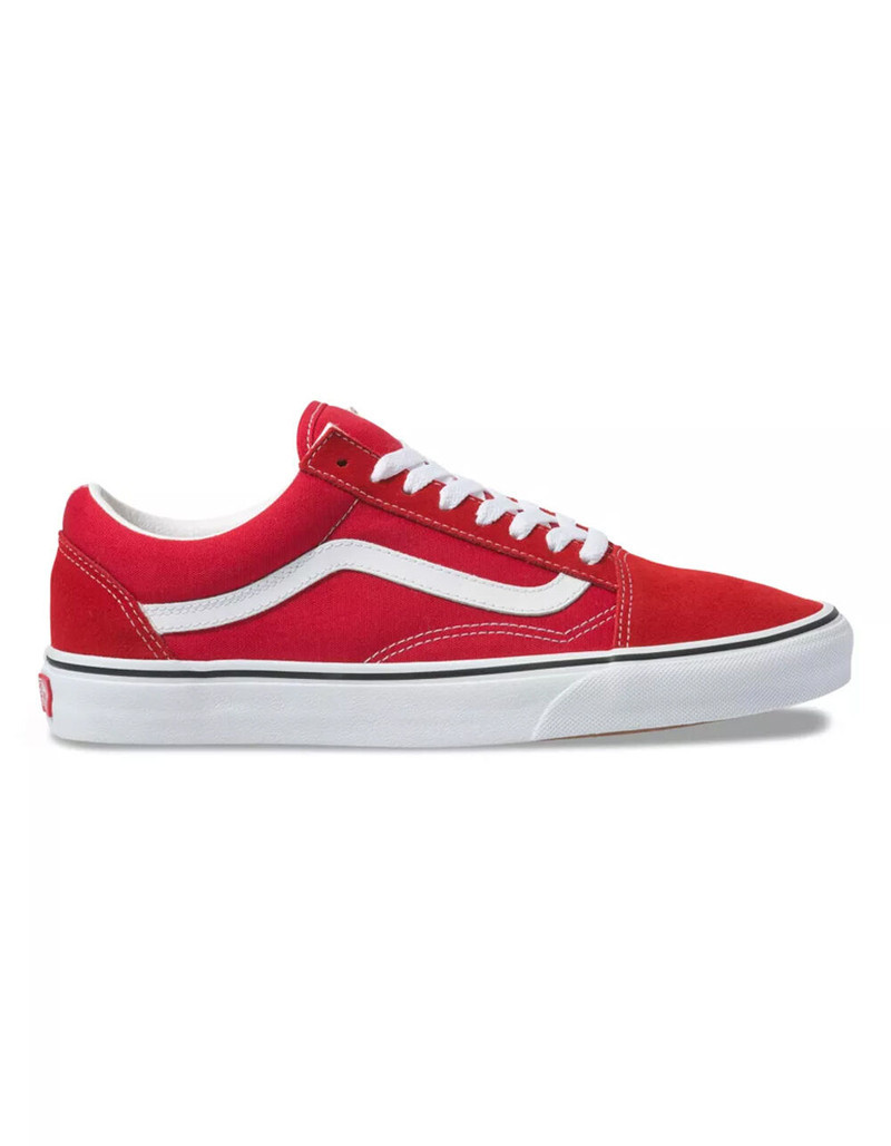 VANS Old Skool Racing Red & True White Shoes | Tillys