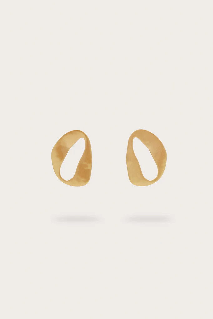 RUE MINI EARRING - BRUSHED BRASS | Cult Gaia - US