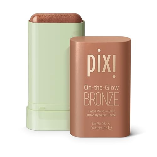 Pixi On-the-Glow Bronze - RichGlow, Hydrating Tinted Moisture Bronzer Stick with Ginseng, Aloe Vera & Fruit Extracts, For Cheeks & Lips, 19g / 0.6oz, Paraben-Free | Amazon (US)