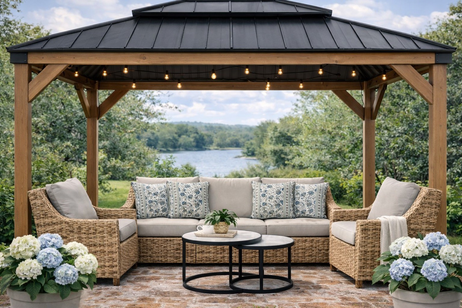 Backyard & Patio Setup by the lake #backyard #patiosetup #backyardinspo 

#LTKSeasonal #LTKHome #LTKmomlife