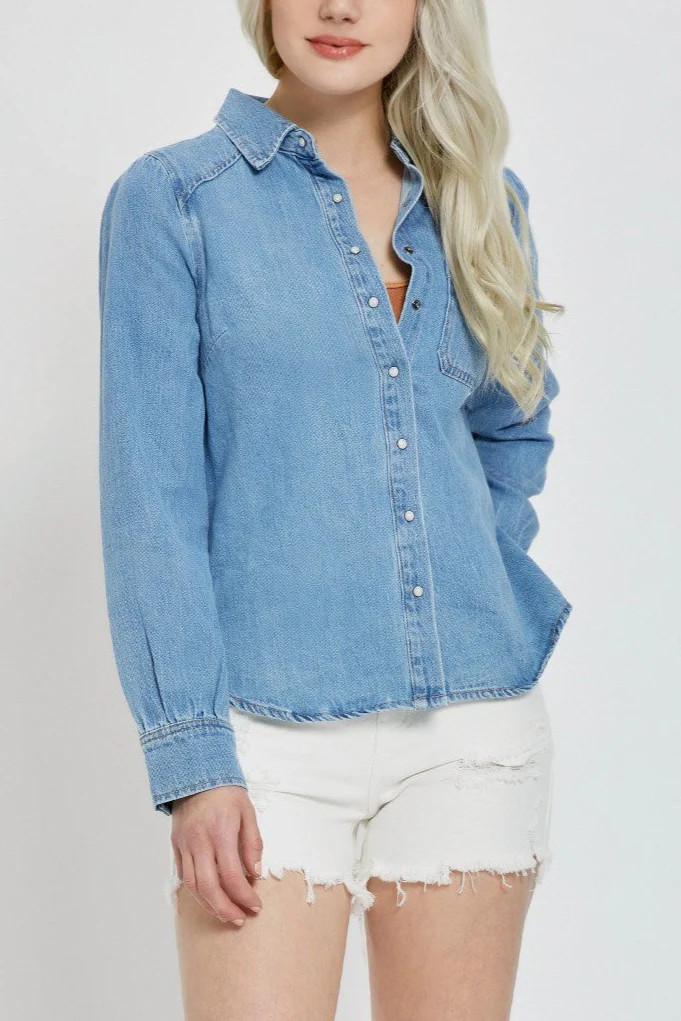 Tia Shirring Sleeve Shirt | MTT Collective