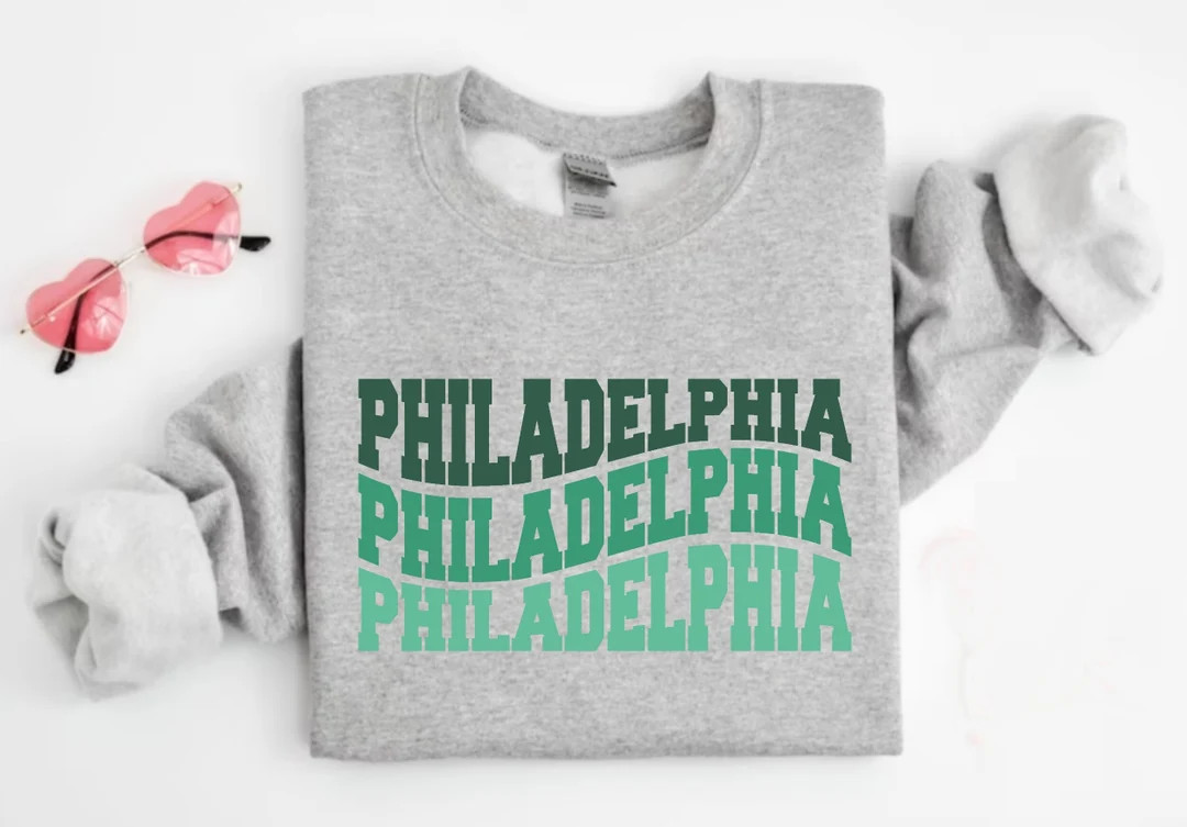 Philadelphia Sweatshirt, Philadelphia Football T-shirt, Fan Gift, Philadelphia Football Crewneck,... | Etsy (US)