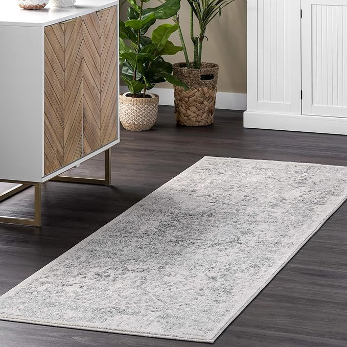 nuLOOM Odell Vintage Runner Rug, 2' 8" x 12', Ivory | Amazon (US)