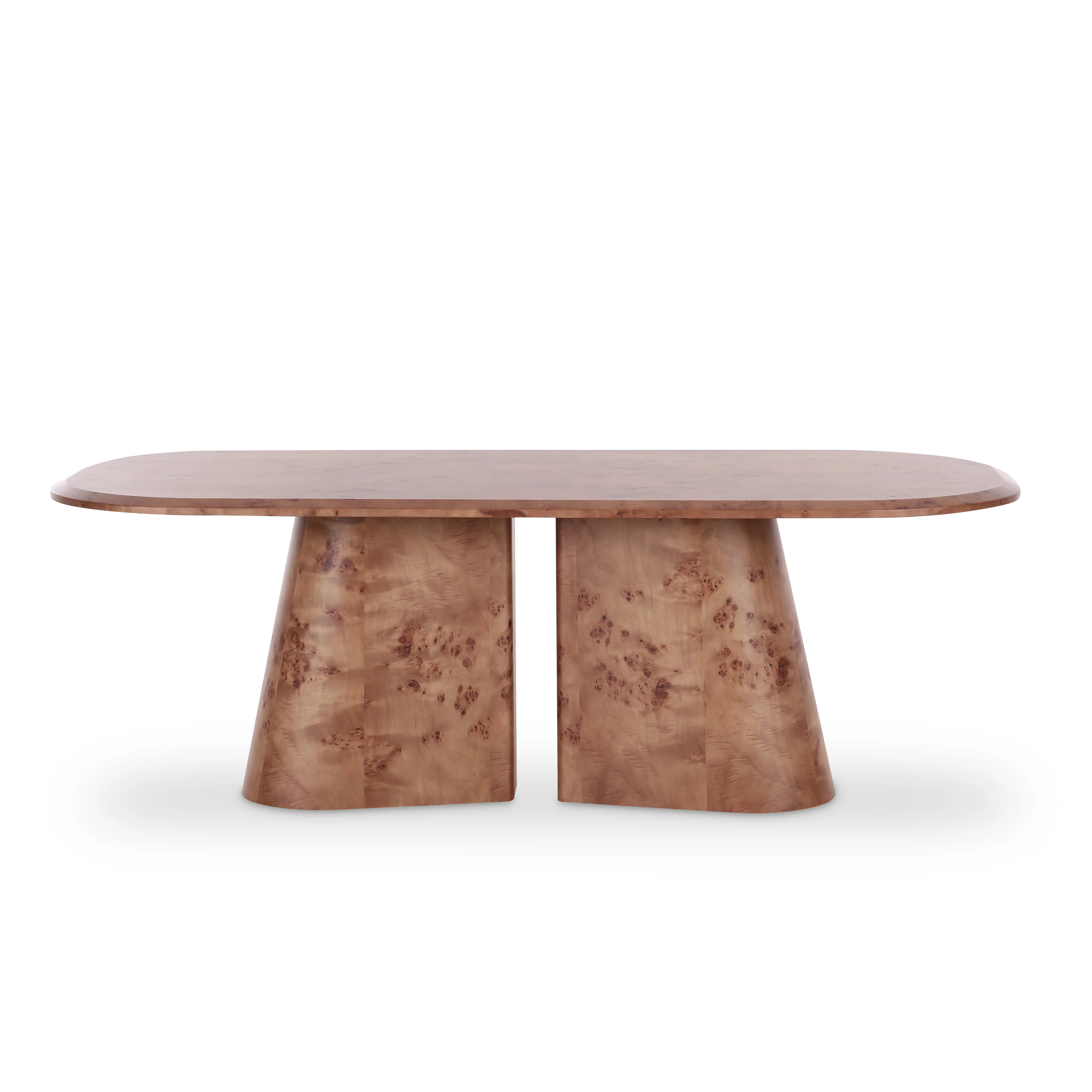 Gladyss 87" Burl Oval Dining Table | TOV Furniture