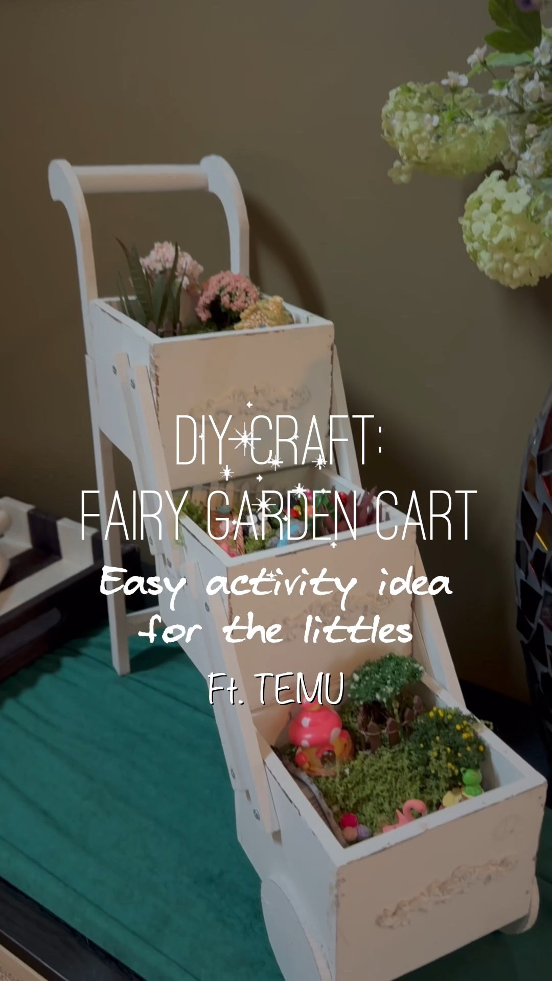 The easiest little DIY fairy cart activity! My 6 year old loved doing this and you can put it anywhere inside or covered outside. Such a cute craft idea 💡

#LTKmomlife #LTKHome