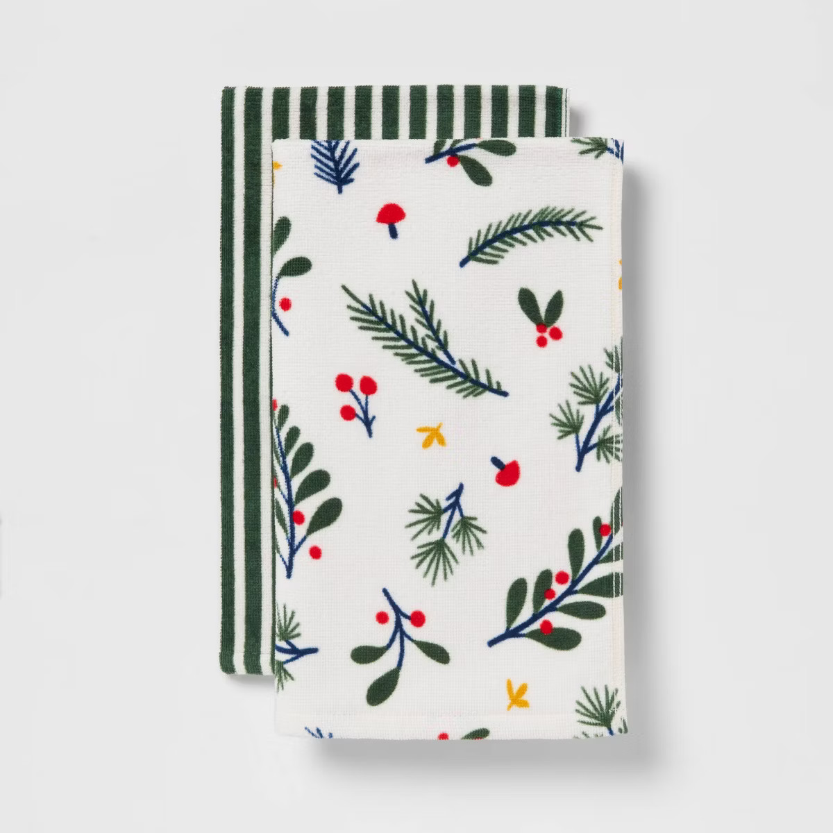 2pk Christmas Winter Botanical Hand Towels White - Wondershop™ | Target