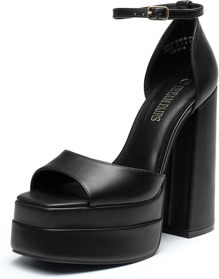 DREAM PAIRS Women's Platform Chunky Heel Sandals | Amazon (US)