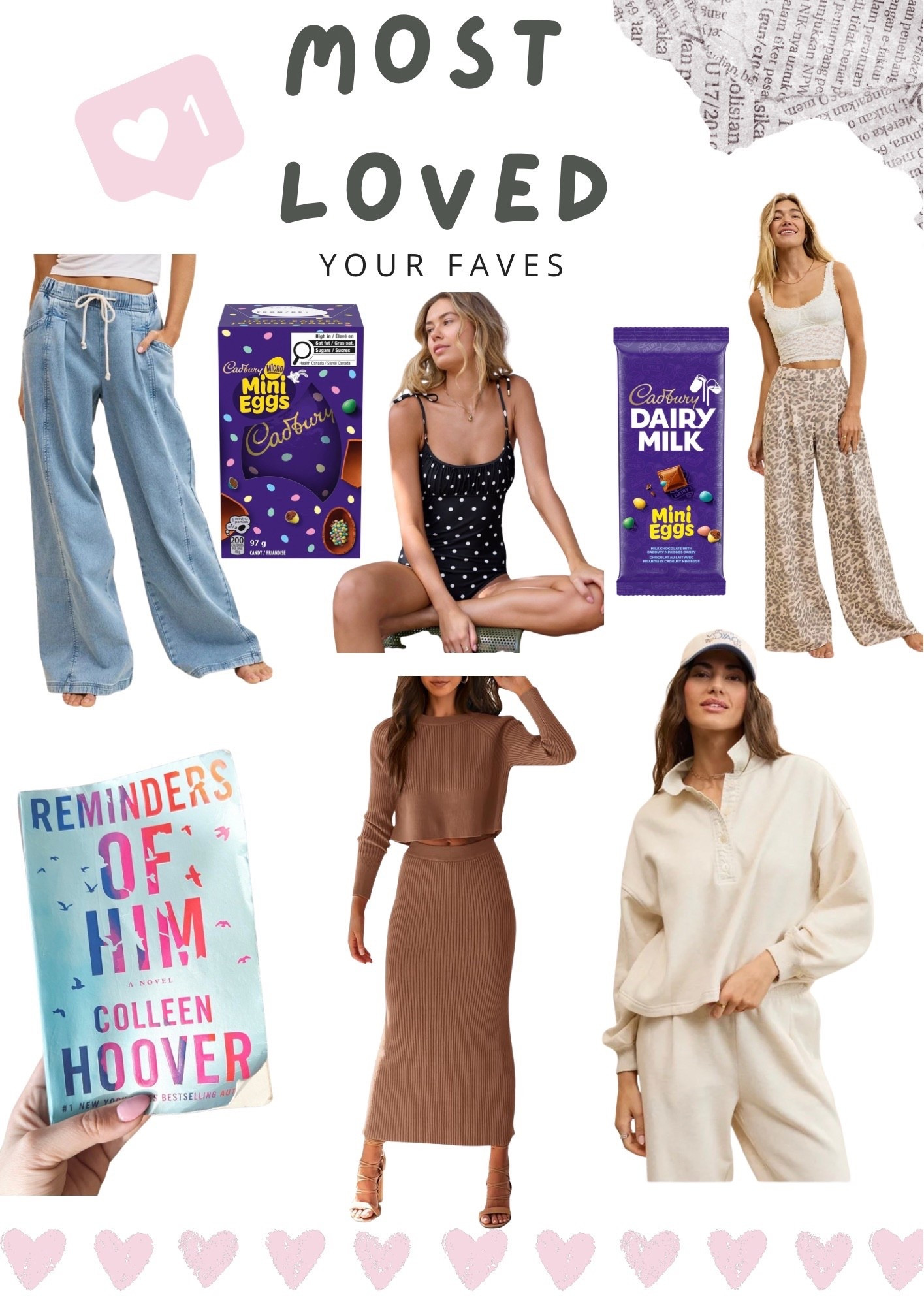 Your March Faves so far! Mini Eggs, comfy denim, Good Reads, two piece set, comfies! 

#LTKgiftguide #LTKcanada #LTKstyletip