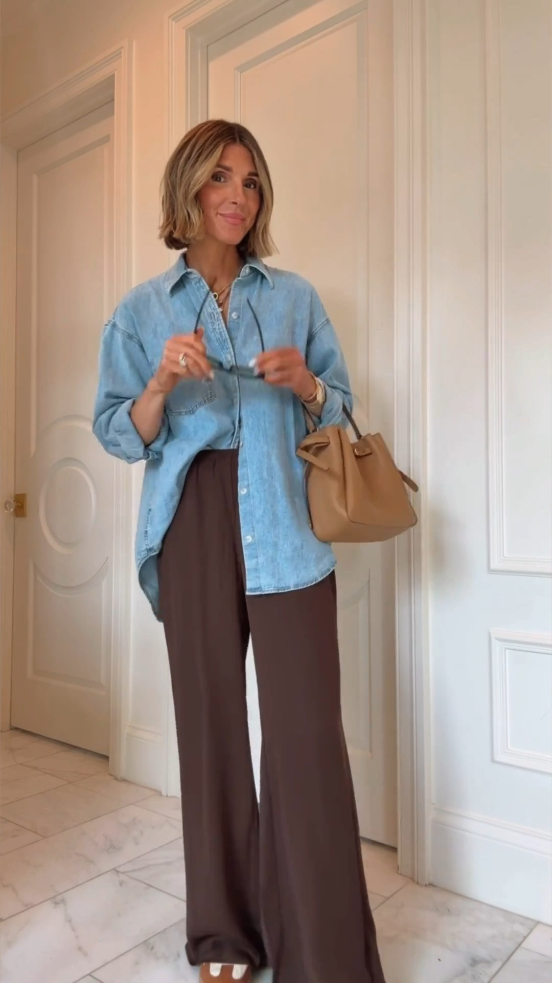 3 ways to wear these @Target wide leg pants. I'm 5'7 wearing size xs and they fit tts

#LTKfall #LTKstyletip