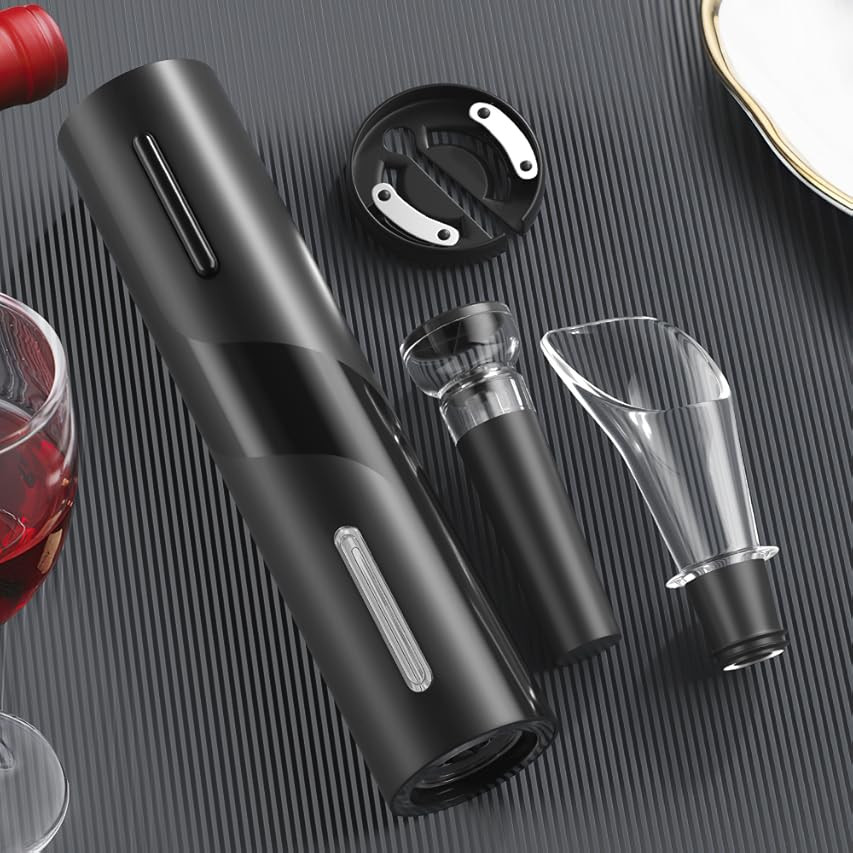 Electric Wine Opener Set, Rechargeable Automatic Wine Corkscrew Remover Kit, Cordless Electric Wine  | Amazon (US)