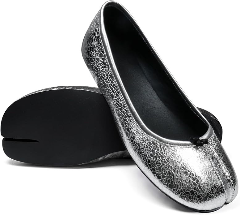 Tabi Ballet Flats Shoes for Women Rounde Toe Wide Width Split Toe Low Heel Comfortable Flats Shoe... | Amazon (US)