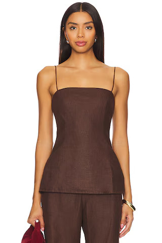 FAITHFULL THE BRAND x REVOLVE Ostano Top in Bistre from Revolve.com | Revolve Clothing (Global)