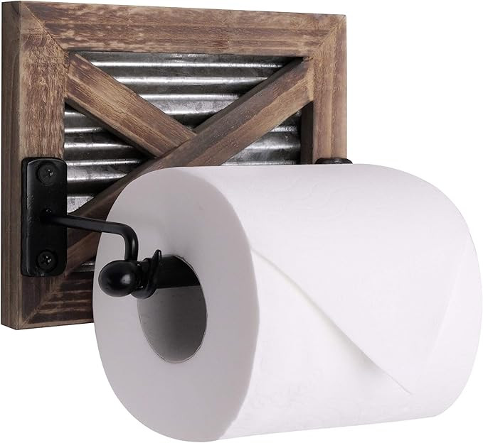 Autumn Alley Farmhouse Bathroom Toilet Paper Holder - Rustic Country Decor - Industrial Decorativ... | Amazon (US)