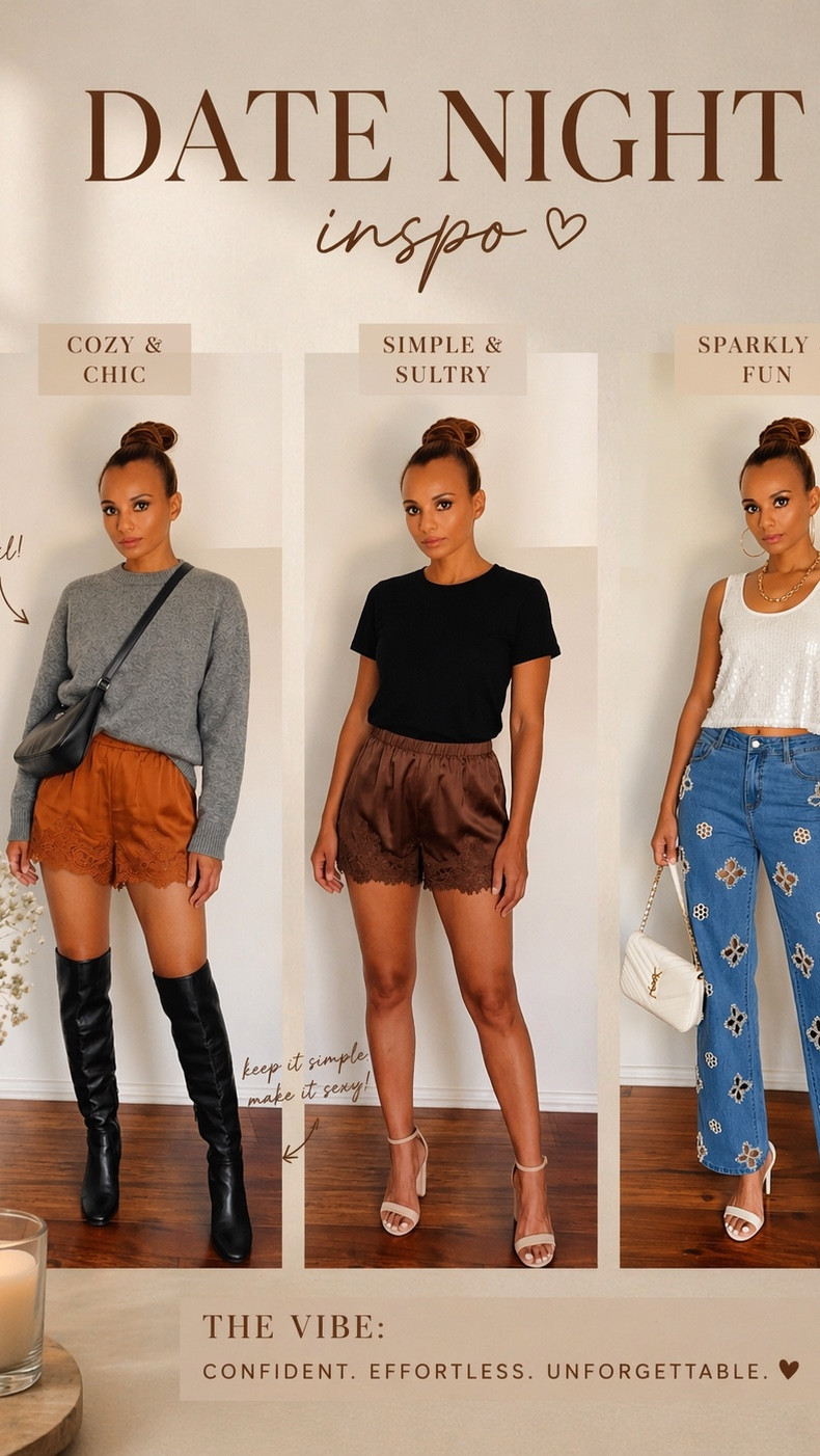 Date night looks on repeat ✨
Cozy, sultry, or sparkly—pick your vibe 💕

#LTKStyle #DateNightOutfit #OOTDInspo #ChicStyle #LTKFashion #StyleInspo

#LTKootd #LTKMothersDay #LTKgrwm