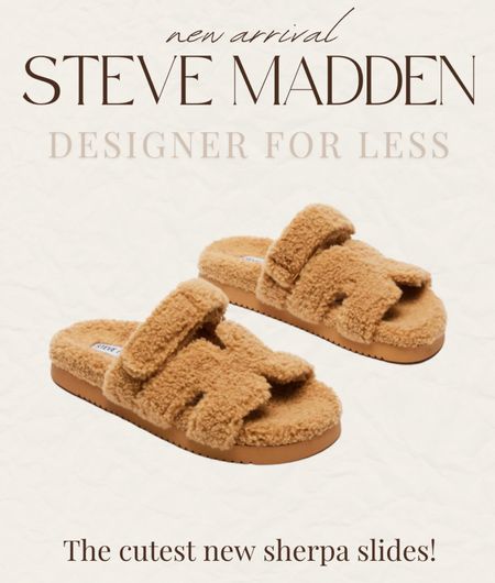 Sherpa lined sandals from Steve Madden 

#LTKfindsunder50 #LTKshoecrush #LTKstyletip