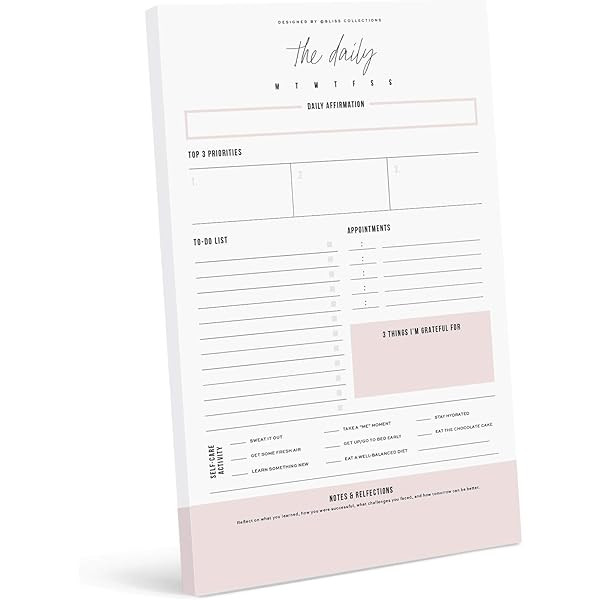 Bliss Collections Daily Planner with 50 Undated 8.5 x 11 Tear-Off Sheets - You've Got This Calendar, | Amazon (US)