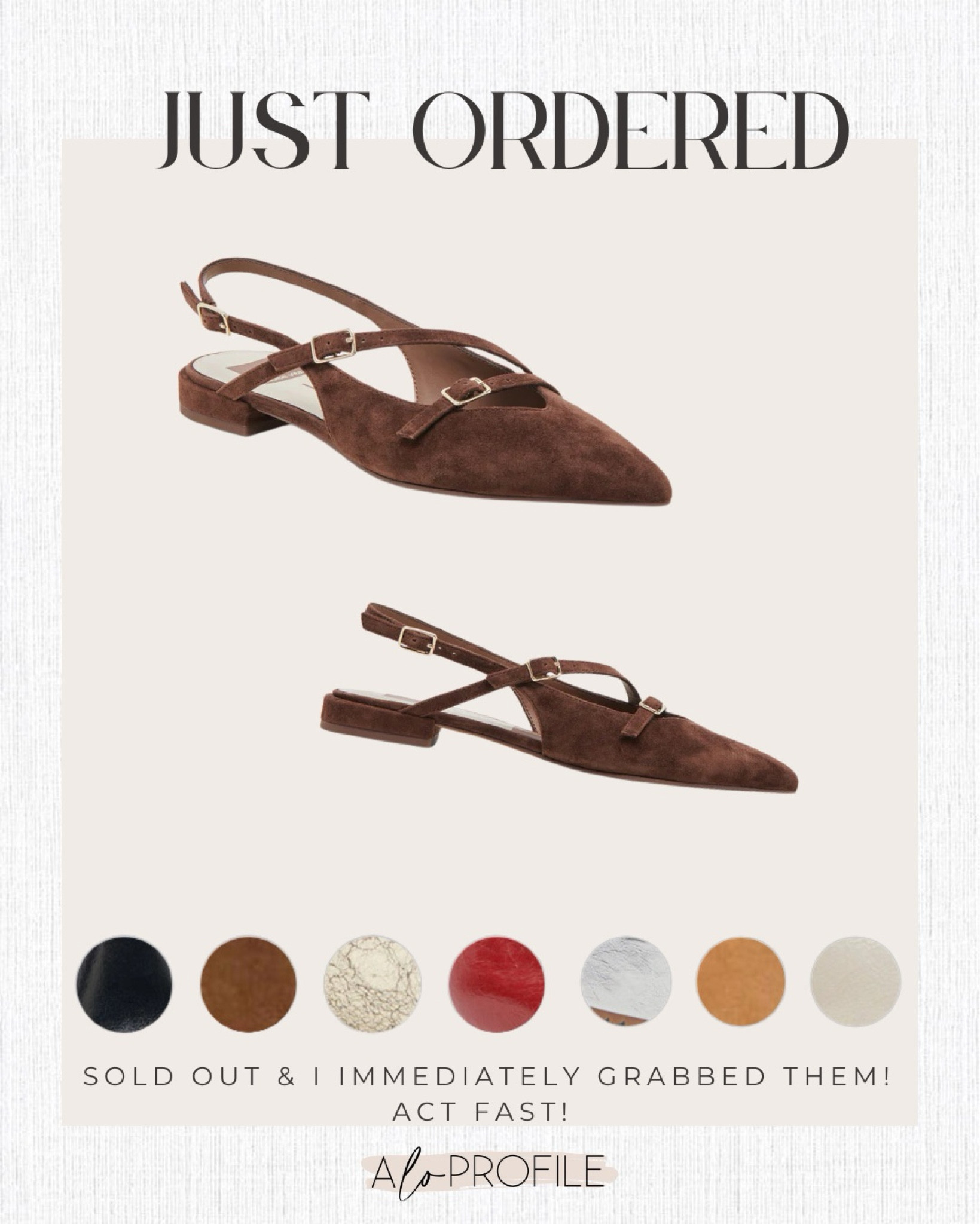 These flats are so cute!! I have been stalking the site for a restock in my size and had to snag them before they sell out again. I got dark brown suede. They come in 7 colors!! Run don’t walk! 

#LTKShoeCrush #LTKSeasonal #LTKStyleTip