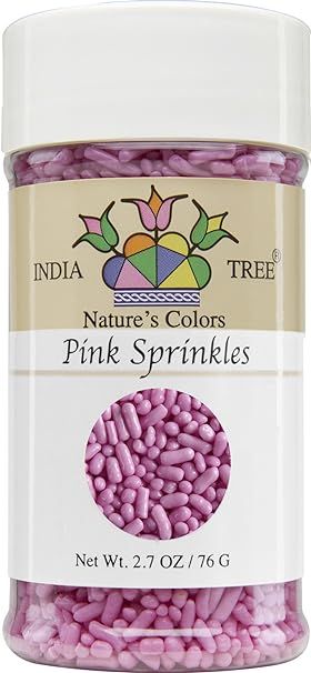 India Tree Nature's Colors Pink Sprinkles, 2.7 Ounce | Amazon (US)