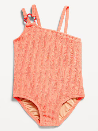 Textured Asymmetric One-Piece Swimsuit for Toddler & Baby | Old Navy (US)