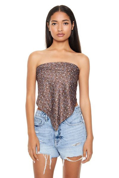 Satin Ditsy Floral Scarf | Forever 21