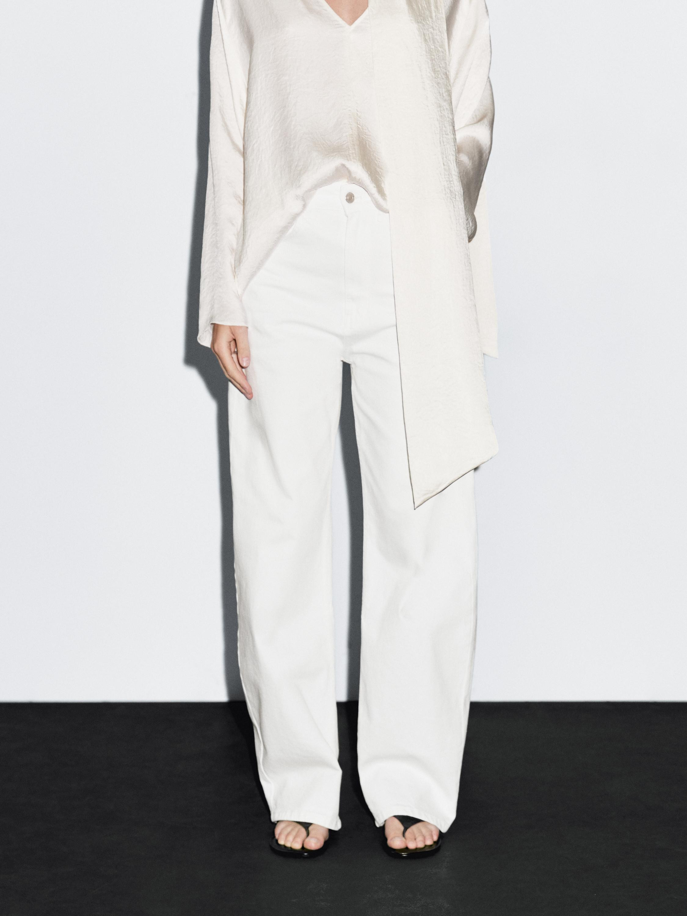 High-waist barrel fit jeans | Massimo Dutti UK