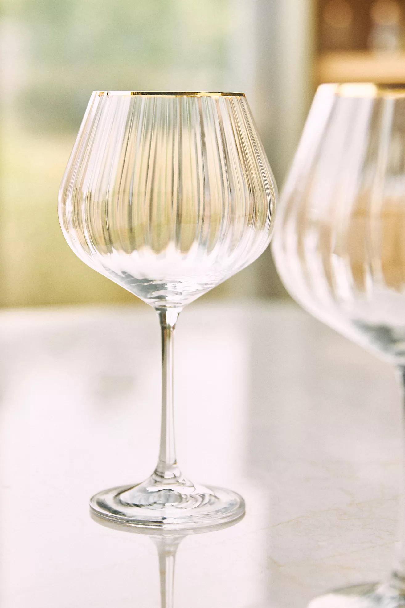 Waterfall Red Wine Glasses, Set of 4 | Anthropologie (US)