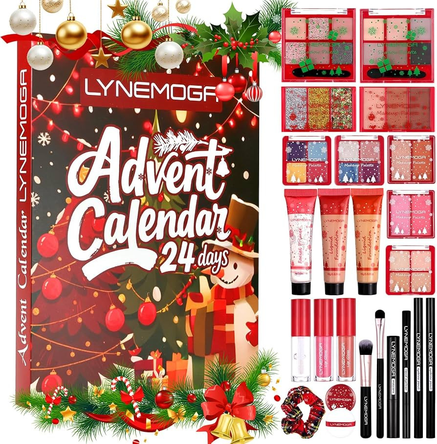 Makeup Advent Calendar 2025 for Women Teen Girls,24 Days Christmas Beauty Make Up Sets for Party ... | Amazon (US)