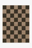 Checkerboard Soft Black Re-Jute Rug | Ruggable