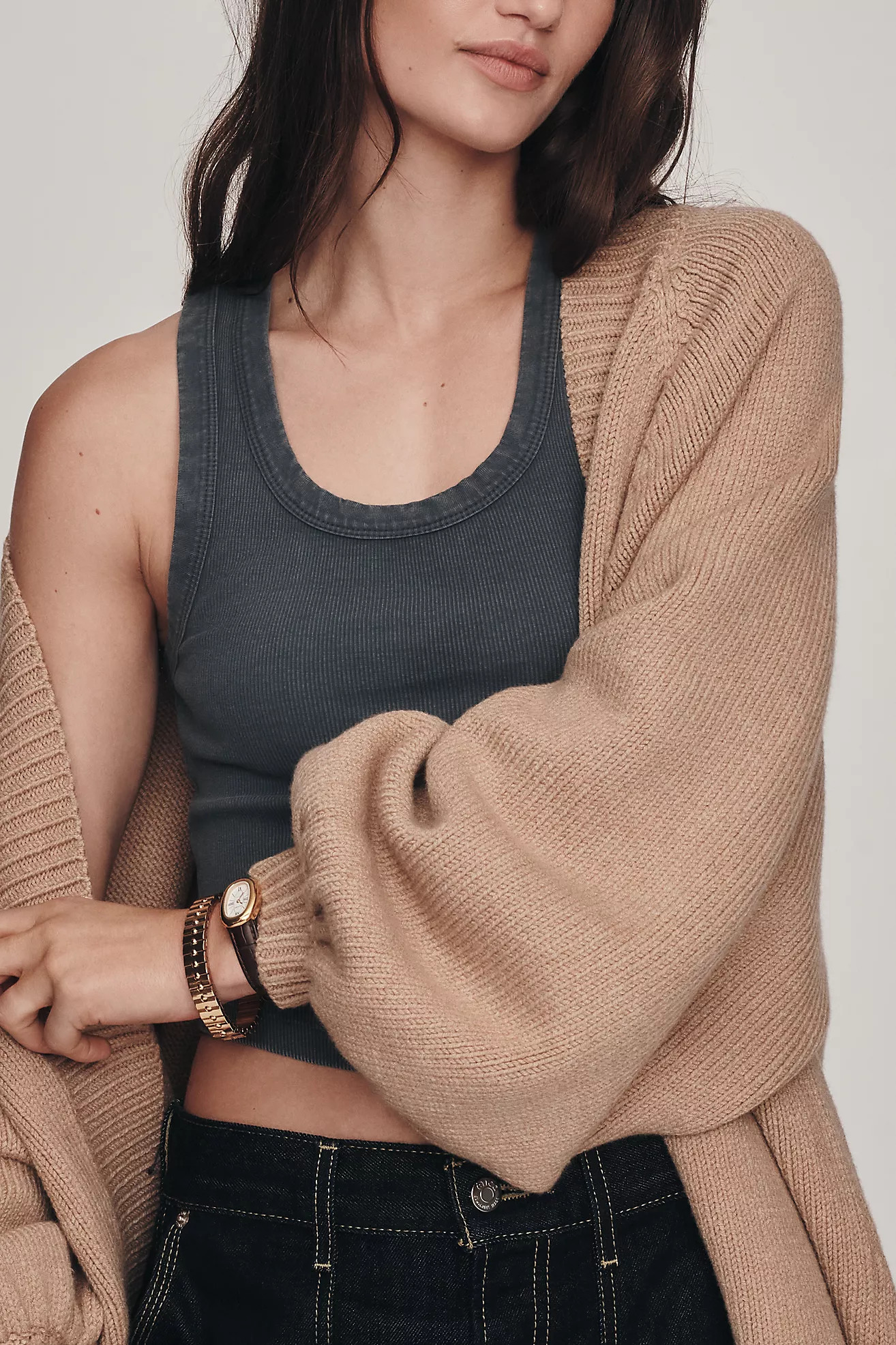 By Anthropologie Oversized Puff-Sleeve Cardigan | Anthropologie (US)