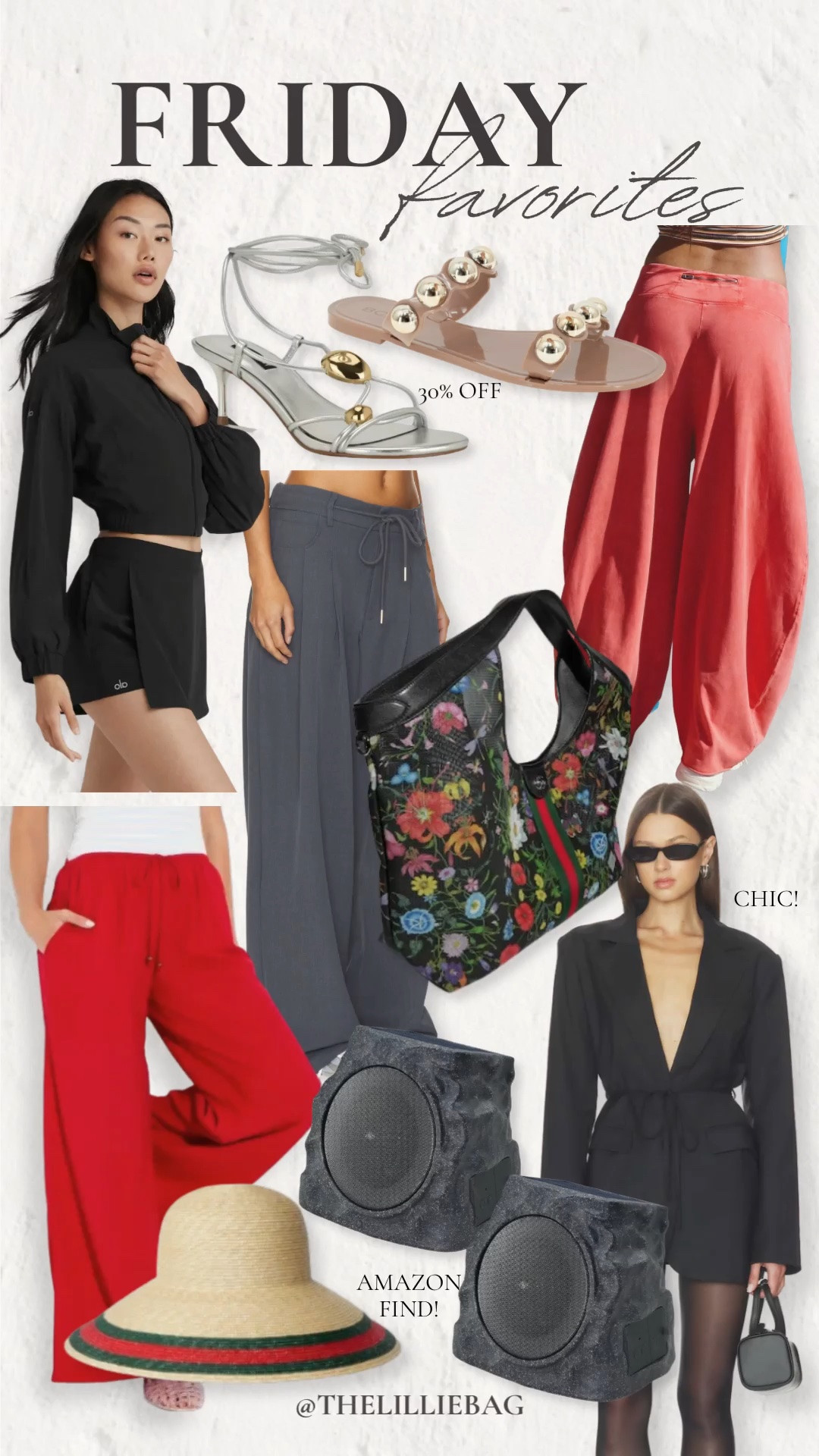 Friday Favorites Part 1 🤍✨  

A few of my favorite finds from the week 🙌🏼 lots of chic black pieces, blazers, trousers, red linen looks, and all the elevated basics I’ve been loving lately  

Also — the sandals are 30% off this weekend 👏🏼 everything is linked on my LTK!  

friday favorites, blazer outfits, linen outfits, trousers, chic style, spring outfits 2026, summer outfits, sandal

#LTKSeasonal #LTKSaleAlert