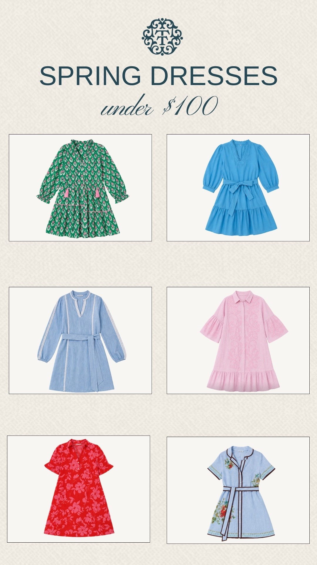 We pulled some spring dresses that feel right for this time of year. All of these are under $100 and easy to throw on for plans during the week or weekend. These are the kind you grab when you want to look put together without thinking too much. 

 #LTKOver40 #LTKMidsize #LTKootd