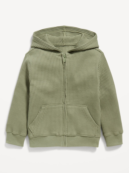 Unisex Zip-Front Thermal-Knit Hoodie for Toddler | Old Navy (US)