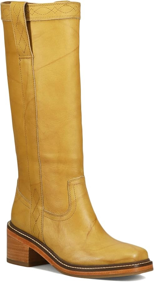 Banana Women's Knee High Boots Comfortable Chunky Block Heel Long Boots for Women Square Toe Boot... | Amazon (US)