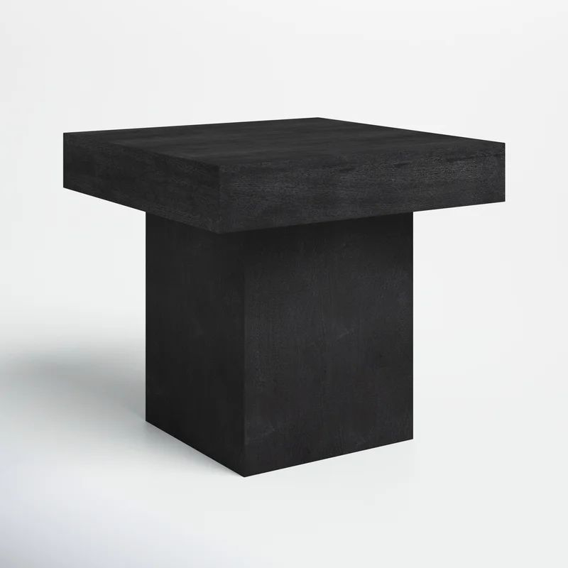 Alibi 18'' Tall Solid Wood Block End Table | Wayfair North America