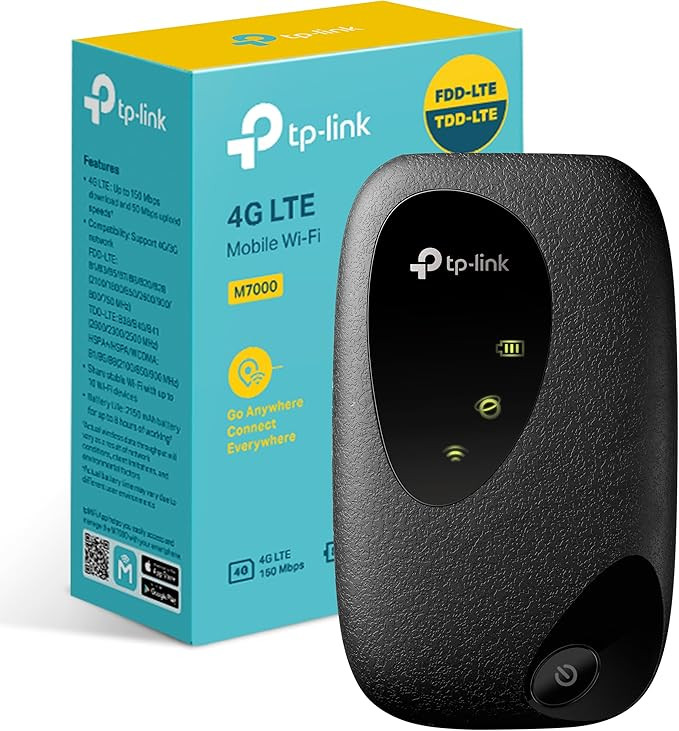 TP-Link M7000 Routeur 4G Sim WiFi N300Mbps, Pocket WiFi Portable, Modem 4G, Box 4G Débit 150Mbps... | Amazon (FR)