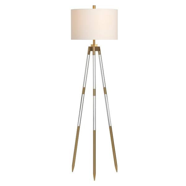 Kondo Clear Acrlyic Tripod Floor Lamp - 17 x 17 x 32 - Overstock - 35915460 | Bed Bath & Beyond