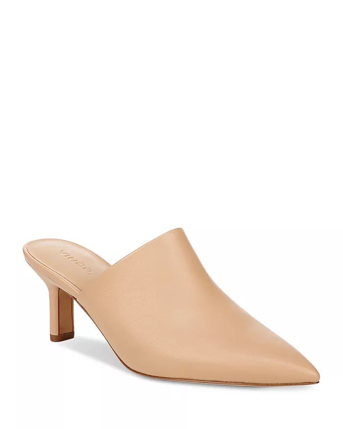Women's Penelope Leather Pointed Toe Mules | Bloomingdale's (US)