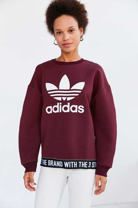adidas Originals Adicolor Trefoil Pullover Sweatshirt | Urban Outfitters US