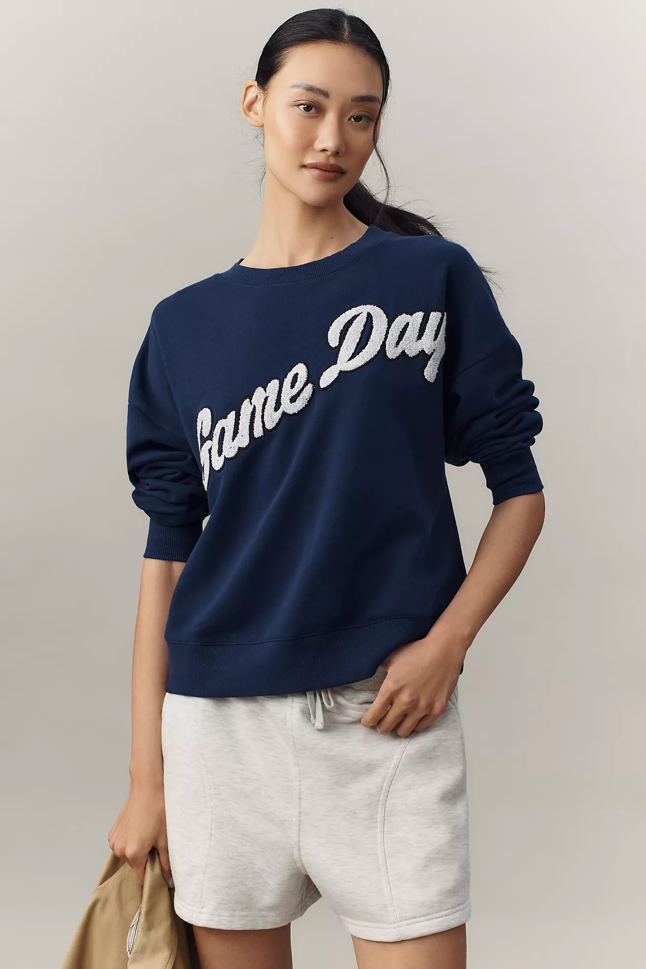 Maeve Game Day Crew-Neck Sweatshirt | Anthropologie (US)
