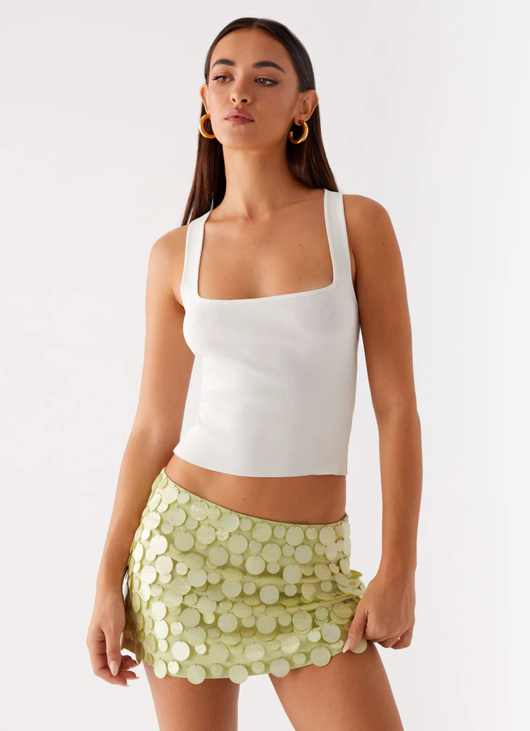 Movie Star Mini Skirt - Lime Green | Peppermayo (Global)