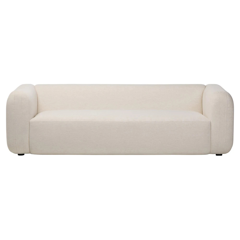 Roy Modern Classic Crypton Nomad Snow Sofa - 96" | Kathy Kuo Home
