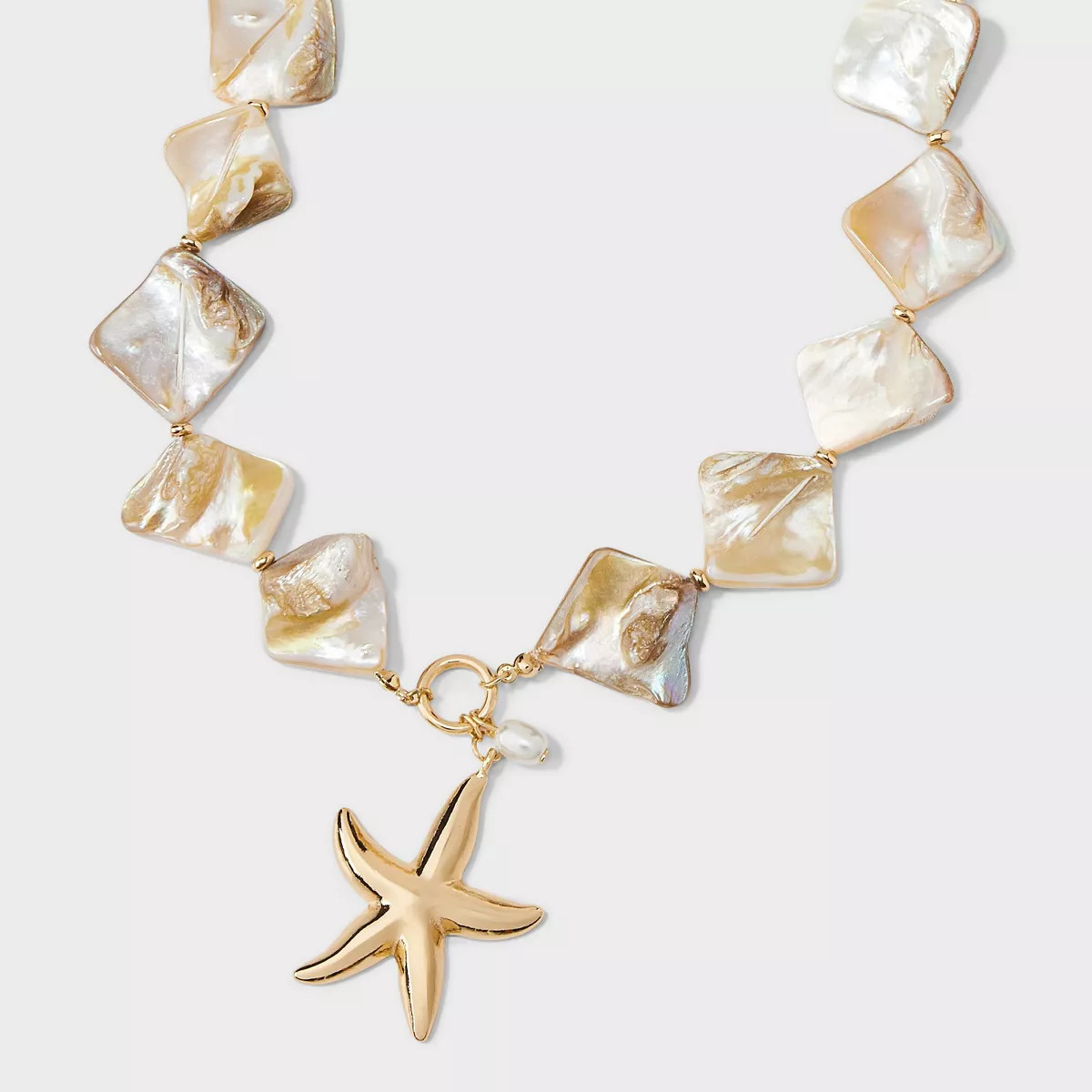Starfish Pearl Charm Pendant Necklace - A New Day™ Gold | Target