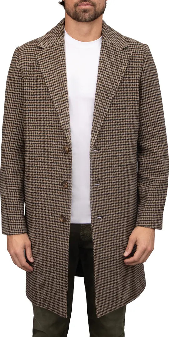 Bagatelle Houndstoth Felted Topcoat | Nordstrom | Nordstrom