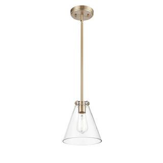 7.75 in. 1-Light Modern Gold Pendant | The Home Depot