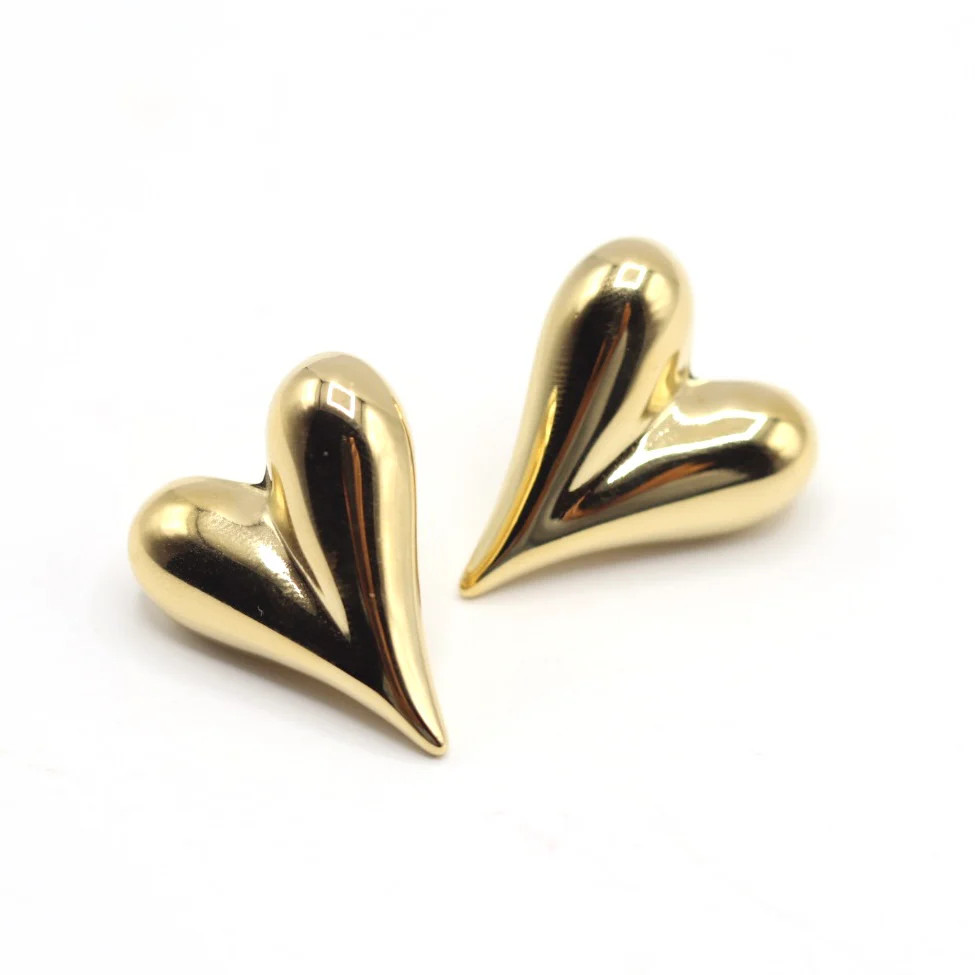 Marlowe Bubble Heart Stud Earrings | Liv Bella Vita