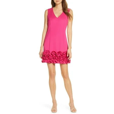 Donna Rico Cupcake Hem Scuba Sheath Dress | Walmart (US)